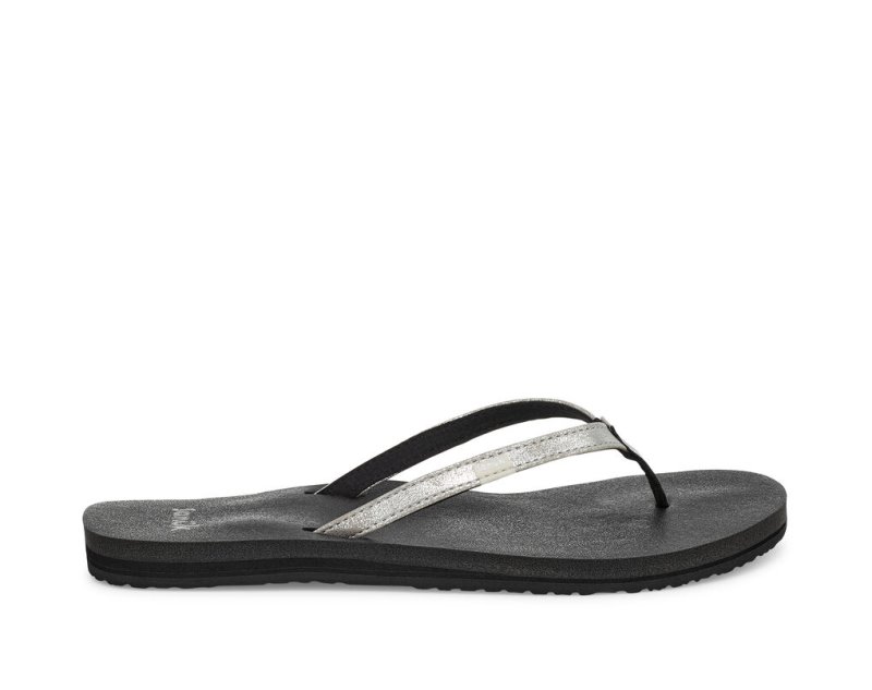 Sandale Sanuk Yoga Joy Shimmer Metallic Femme - Argent TUDVRJ238